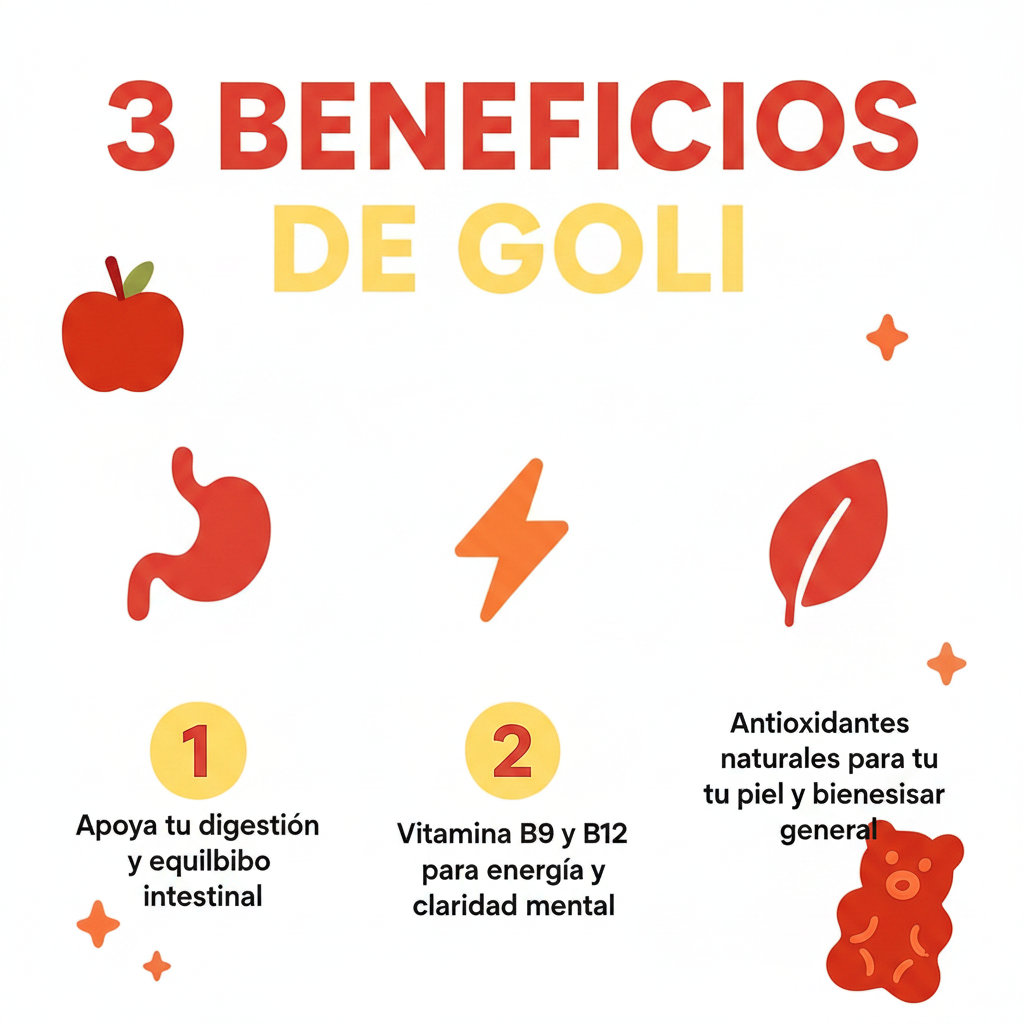 3 Beneficios de Goli Vinagre de Manzana