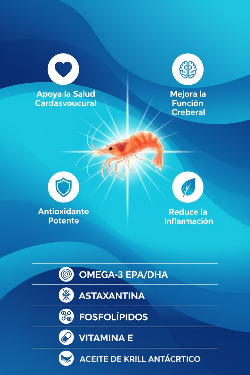 Infografía Krill Oil - Azul